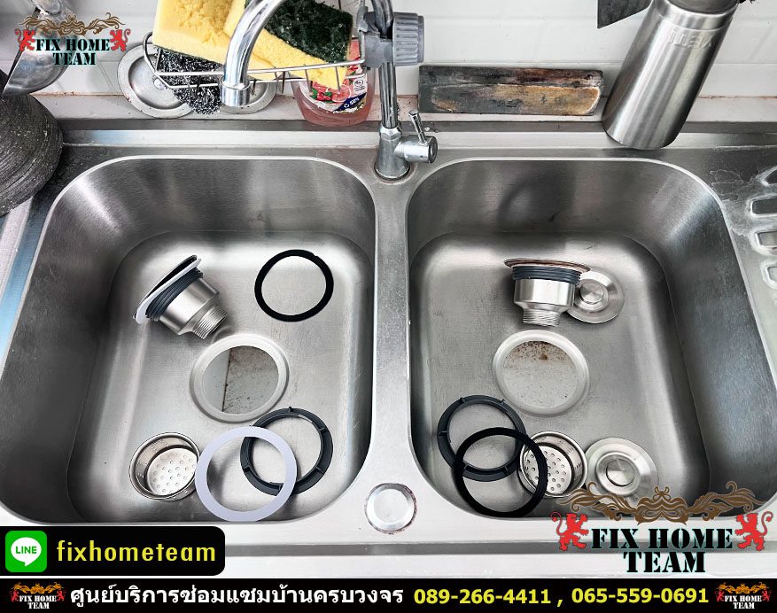 ช่างเปลี่ยนสะดืออ่างล้างจาน