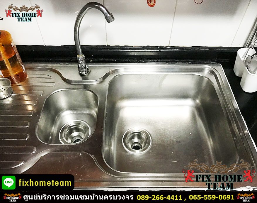 ช่างซ่อมและติดตั้งซิงค์ล้างจาน 2 หลุม